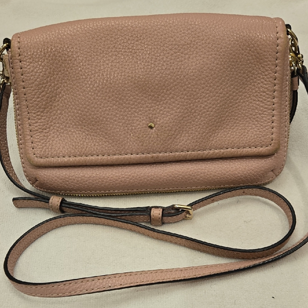 Kate Spade Cobble Hill Taryn Leather Crossbody – Rose Cloud